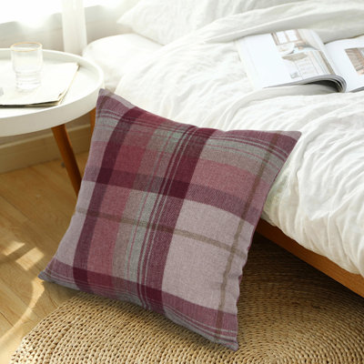 Sonoita Plaid Square Cushion