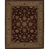 Barris Oriental Hand-Tufted Wool Ruby Area Rug