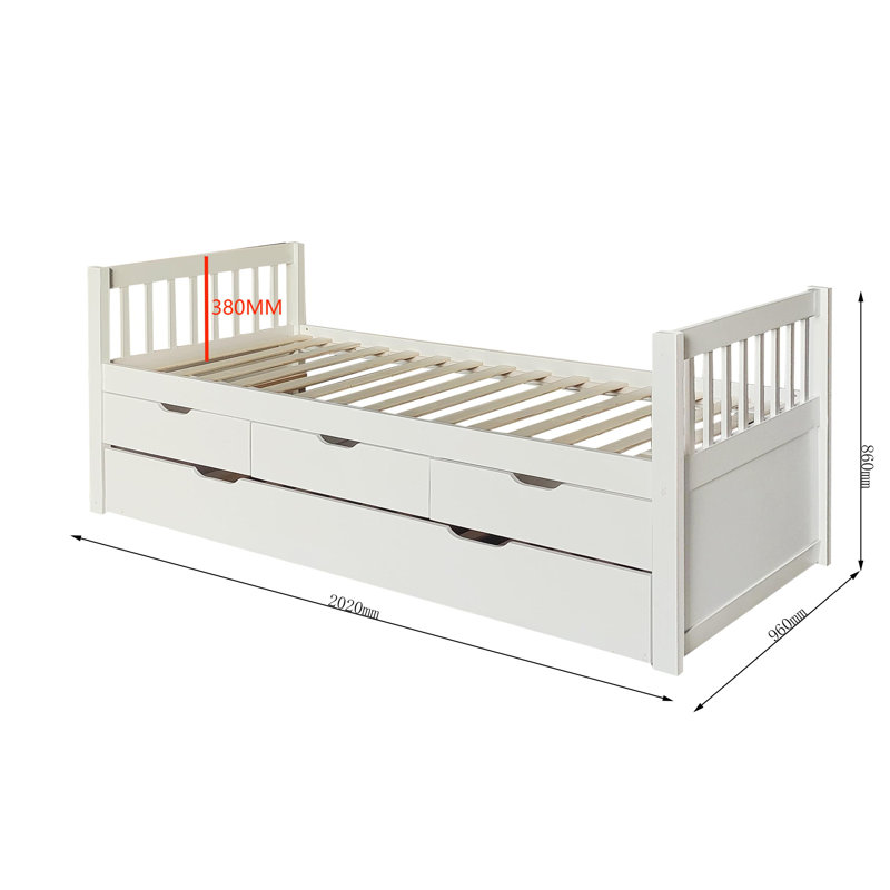 Grassmere UK Single - DE 90 X 190 Cm Storage Bed