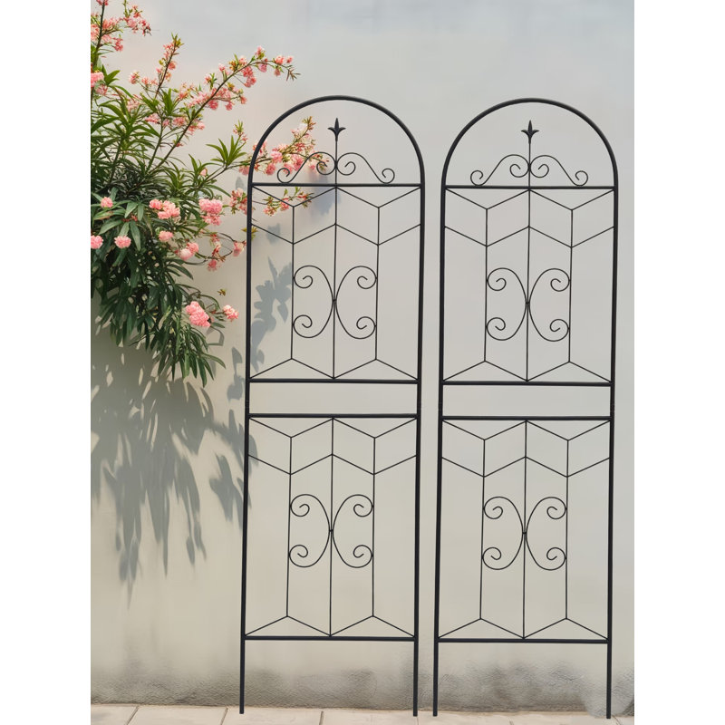 2 Pack Metal Garden Trellis, 71" H x 19.7" W x 0.51" D