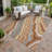 Machine Washable Indoor/Outdoor Chantille ACN2570 Abstract Rug-290890035-290890034