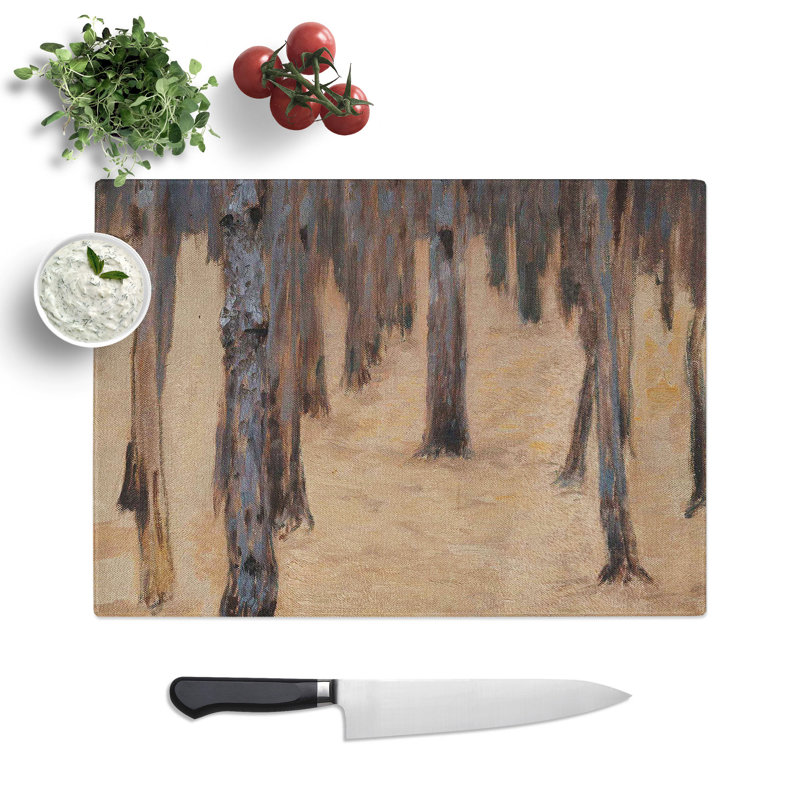 Forest by Gustav Klimt Chopping Board, 0.4cm H x 20cm W x 28.5cm L