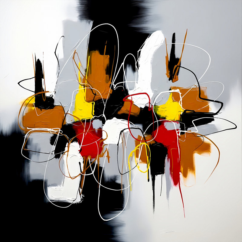 Threaded Collision, 24" H x 24" W