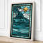 Stained Glass Coastal - Wrapped Canvas-726411610-726411606
