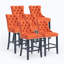 Tabouret de bar rembourré en velours avec dossier capitonné-102830874-108418882-113494538
