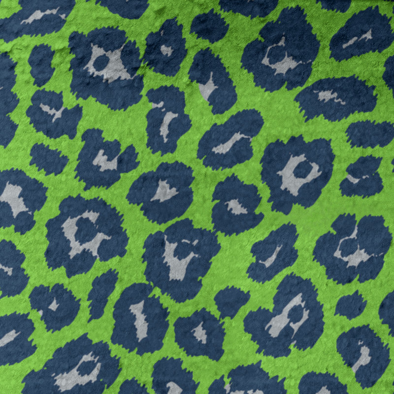 Serviette de plage Holderness, Microfibre, Vert / gris / bleu marine