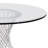 Nevil Round Glass Top Dining Table