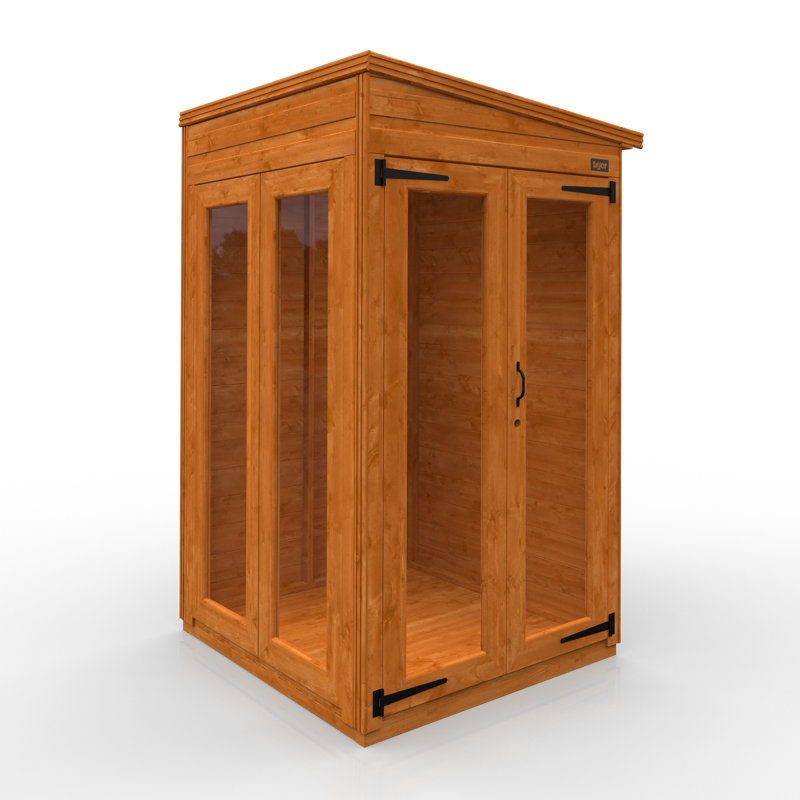 4x4w TigerFlex Shiplap Pent Full Pane Summerhouse