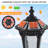 Black Aluminum Retro Solar Post Light With Dimmable LED (1-Pack)