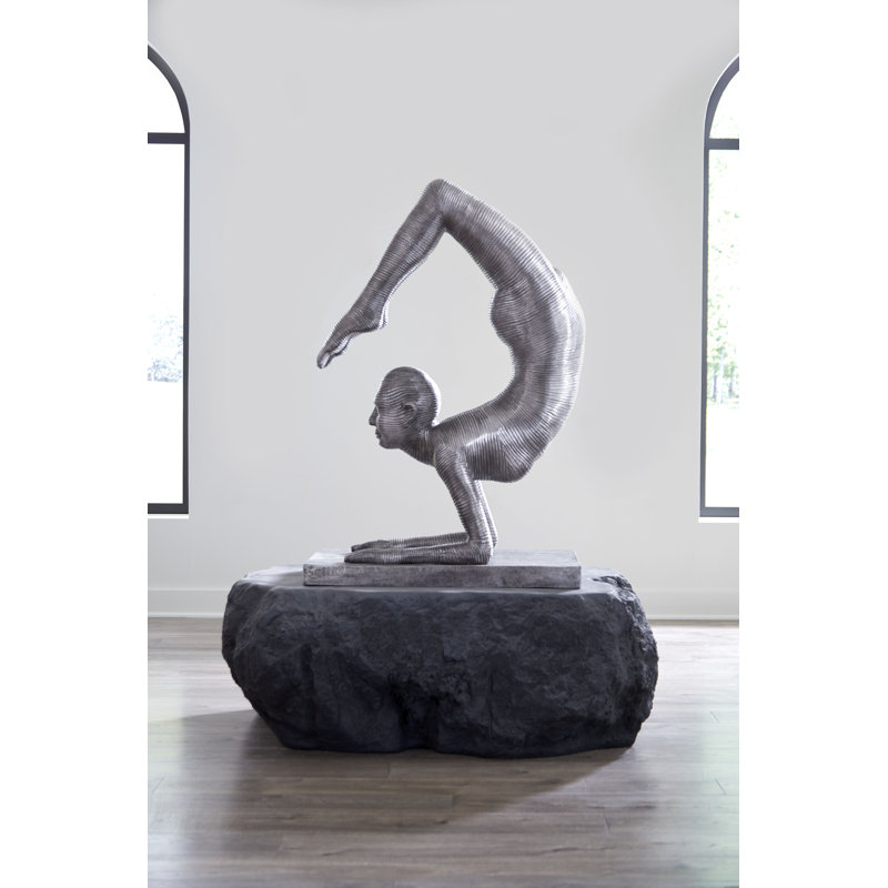 Handstand Scorpion Statue, Aluminum