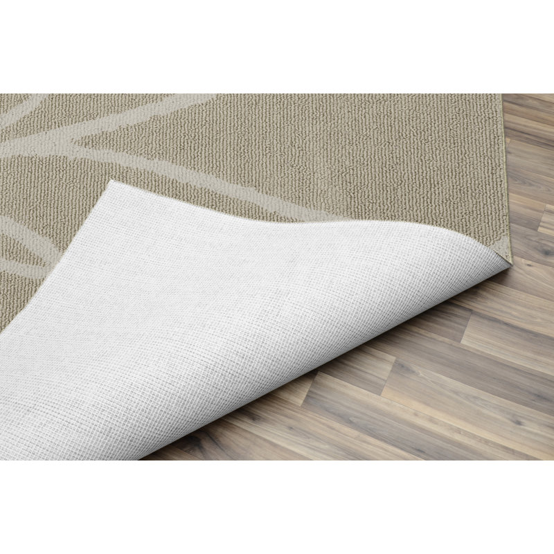 Brackenmore Floral Tufted Tan/Ivory Area Rug