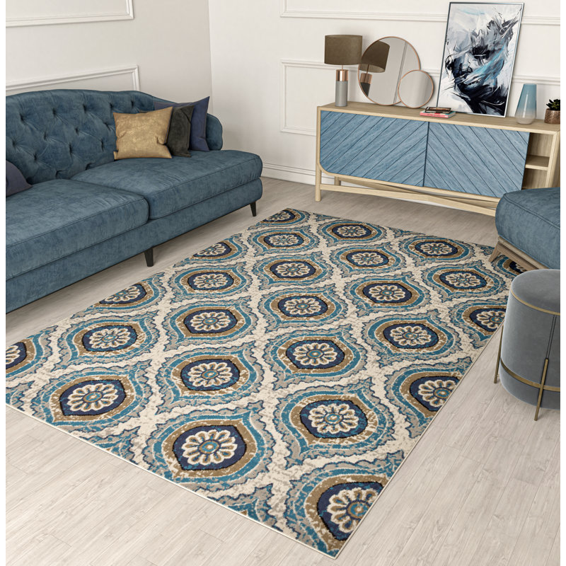 Hillcrest 106 tapis modernes pour le salon, Rectangle 2 pi x 3 pi