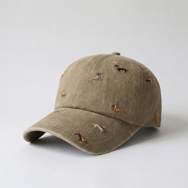 a hat Washed Soft-top Baseball Cap, D