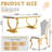 U-Shape Pedestal Dining Set, Faux Marble Tabletop and Petal-Shaped PU Upholstered Chairs-1065552980-1065552991-1065552986