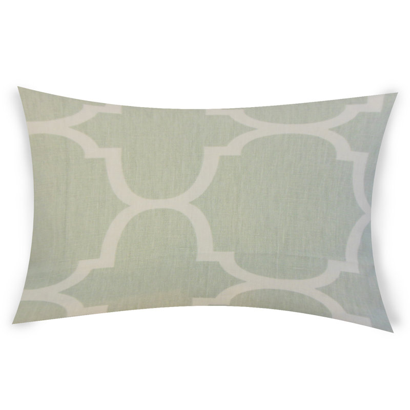  Housse et insert rectangulaires en lin, Blanc, 12 po x 18 po