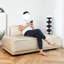 Chaise longue spacieuse pour l'intérieur en similicuir-108495468