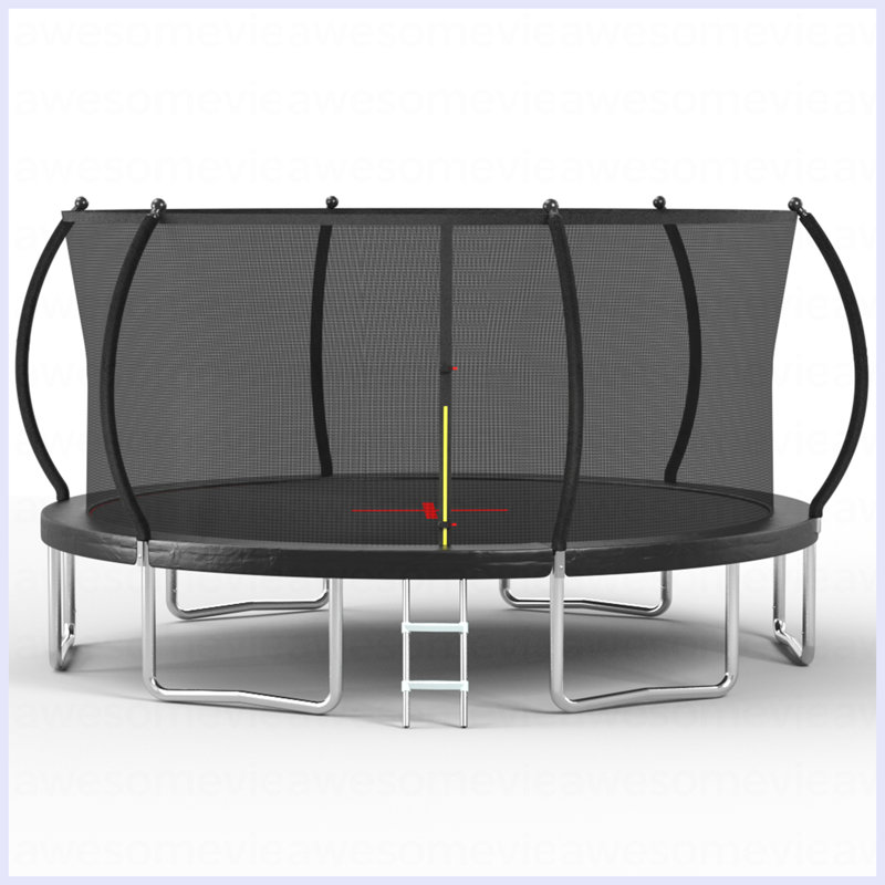 YC 16FT Trampoline Pumpkin-Srandard- Black