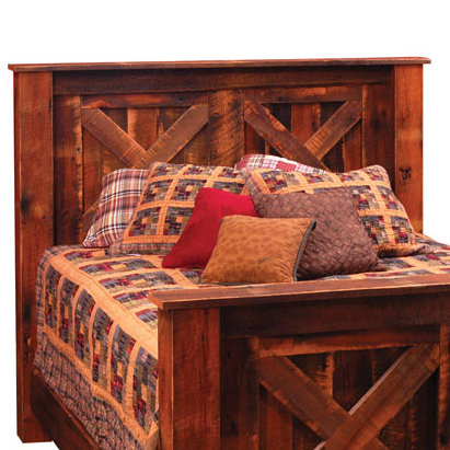 Reclaimed Barnwood Panel Headboard, Twin