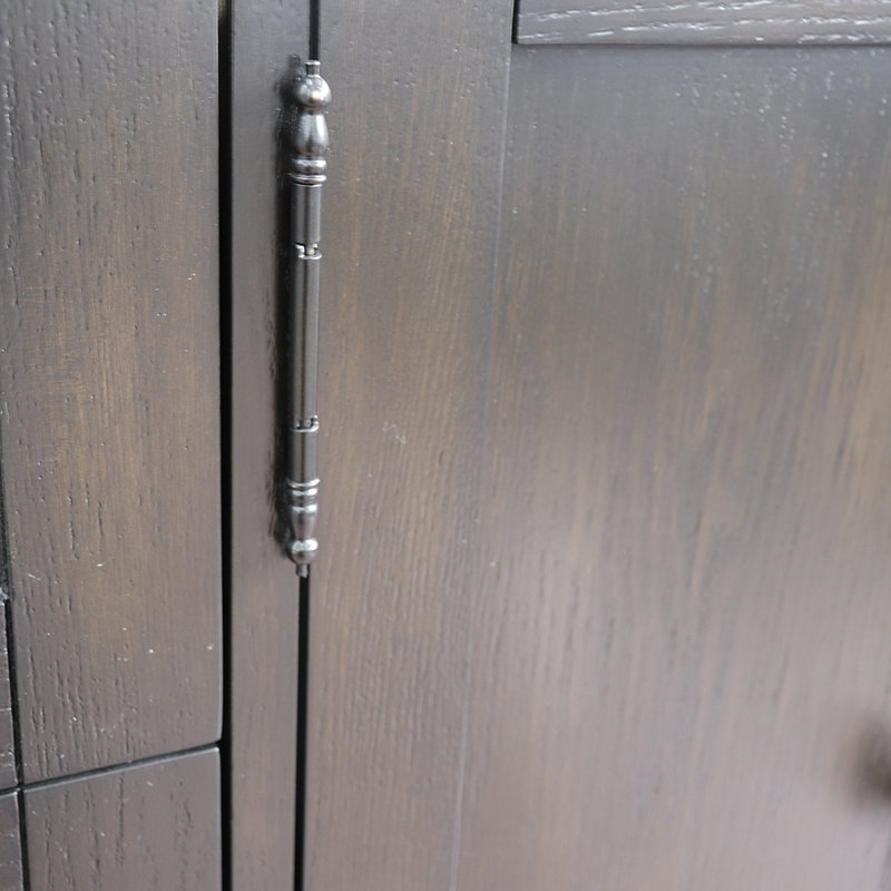 Ensemble de meuble-lavabo simple 37 po Calsbeck, Noir galaxie, Brun cendré
