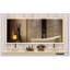 Miroir de salle de bain surdimensionné de 72 po x 32 po à DEL avec 3 modes de couleur, cadre en aluminium et conception éclairée pleine longueur pour les intérieurs modernes