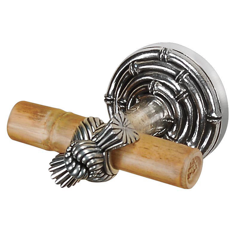 Palmaria Robe Hook, Vintage Pewter
