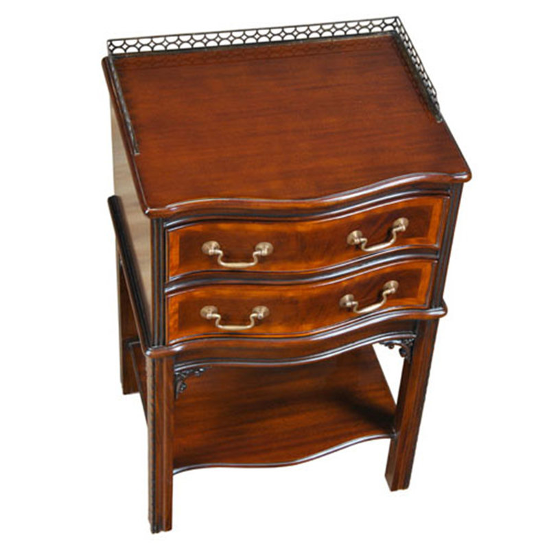 Solid Wood 2 - Drawer End Table