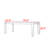 Modern simple rectangular solid wood table-109663268