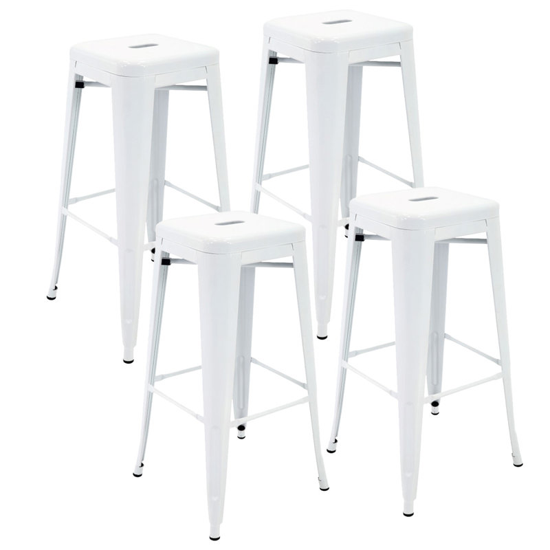 Tabouret de bar Candys, Blanc