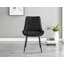 White Marble Effect Melamine Dining Table and Chairs - 4 Luxury Velvet Dining Chairs-87462943