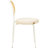 Charlotta Modern Cane Rattan Dining Chair, Boho Wicker Side Chair with Velvet Round Cushion Seat, Mid-Century Accent Seating with White Metal Legs-2083698791-2101938388