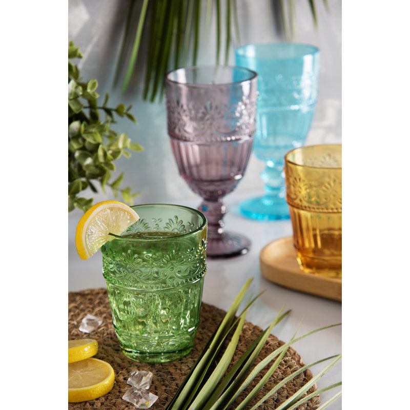 Country Flower 300ml Drinking Glass Set