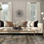 Décoration murale soleil en métal multicolore moderne avec accents de marbre 27 po x 27 po x 1 po