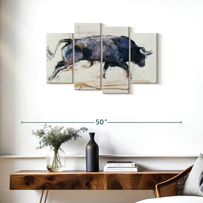 Brampt Charging Bull 1998, 22" H x 36" W
