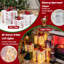 Ensemble de 3 présentoirs lumineux de Noël
