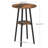 Bar Table, Round Pub Table, 2-tier Bistro Table With Storage, 37.4" High Top Table For Small Spaces