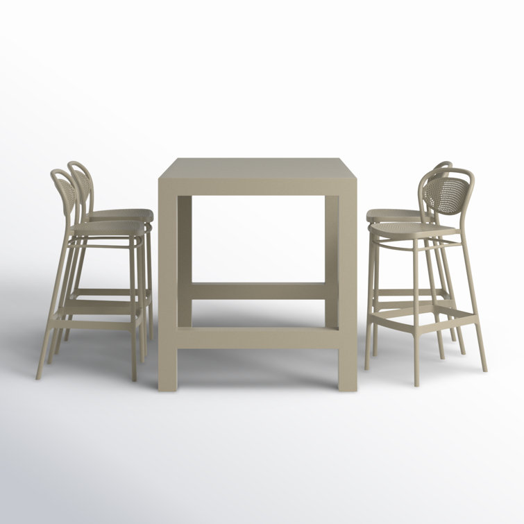 Farrah 55'' Rectangular 4 - Person Outdoor Dining Set