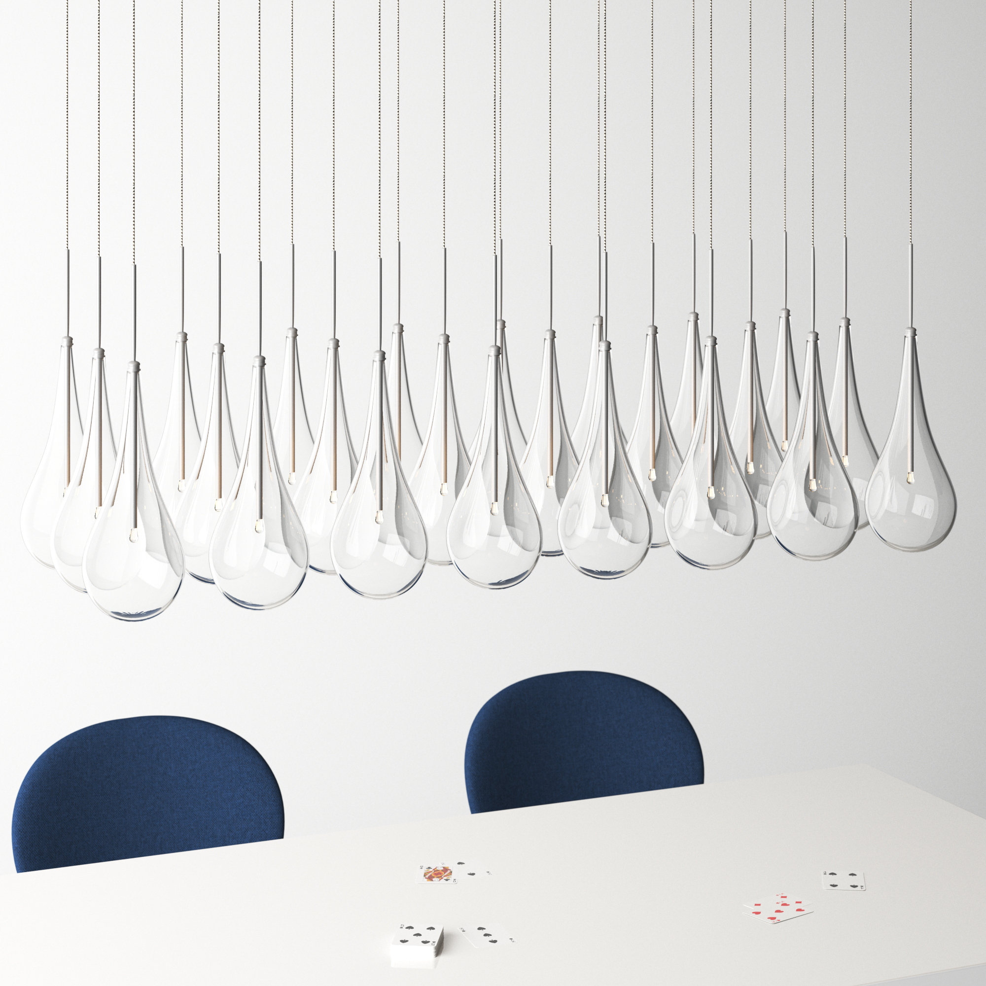 Deva 24 Light Glass Dimmable Pendant - Thumbnail 2
