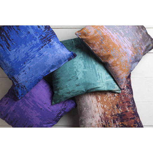 Serenade Cotton Pillow Cover, 20" H x 20" W, Sky Blue