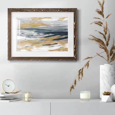 Tumultueux bleu marine, impression sur papier
