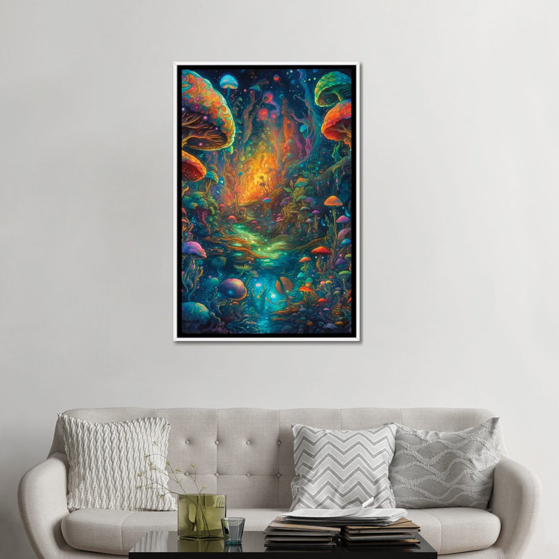 My First Journey, 48" H x 32" W x 1.5" D, White Floater Framed Canvas