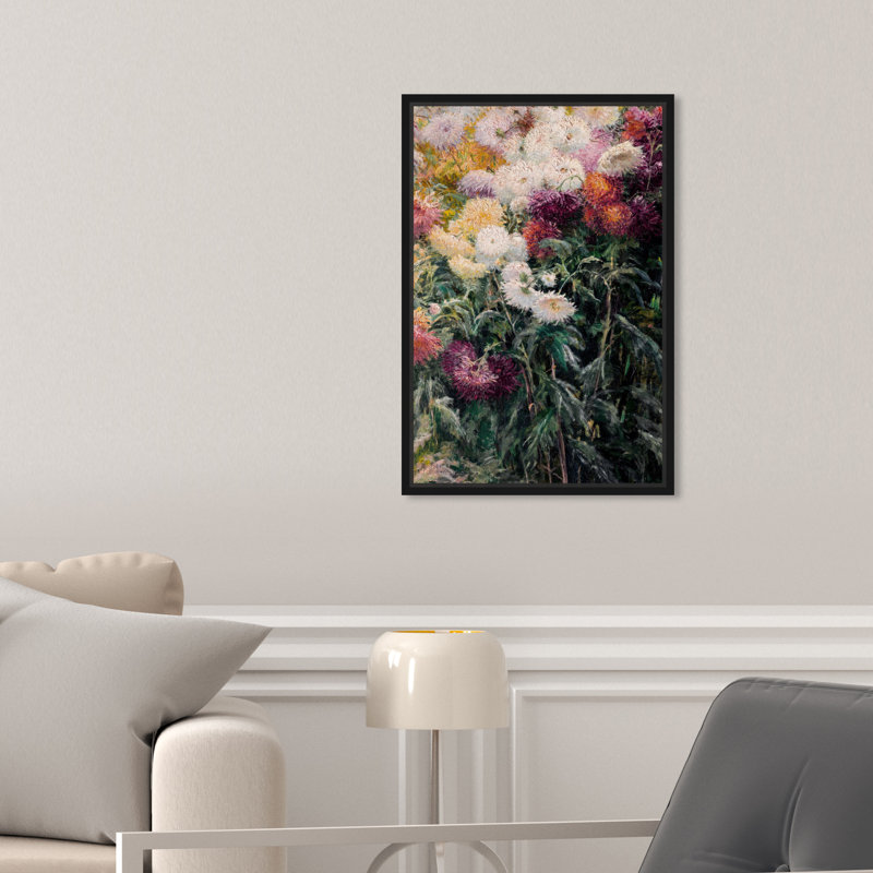 Ensemble de fleurs - Impression sur toile, Toile avec cadre noir, H 15 po x l 10 po