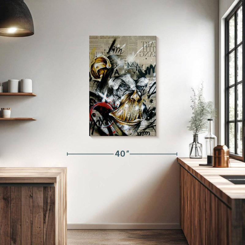 Brampt Abstract Enlightenment, 36" H x 24" W