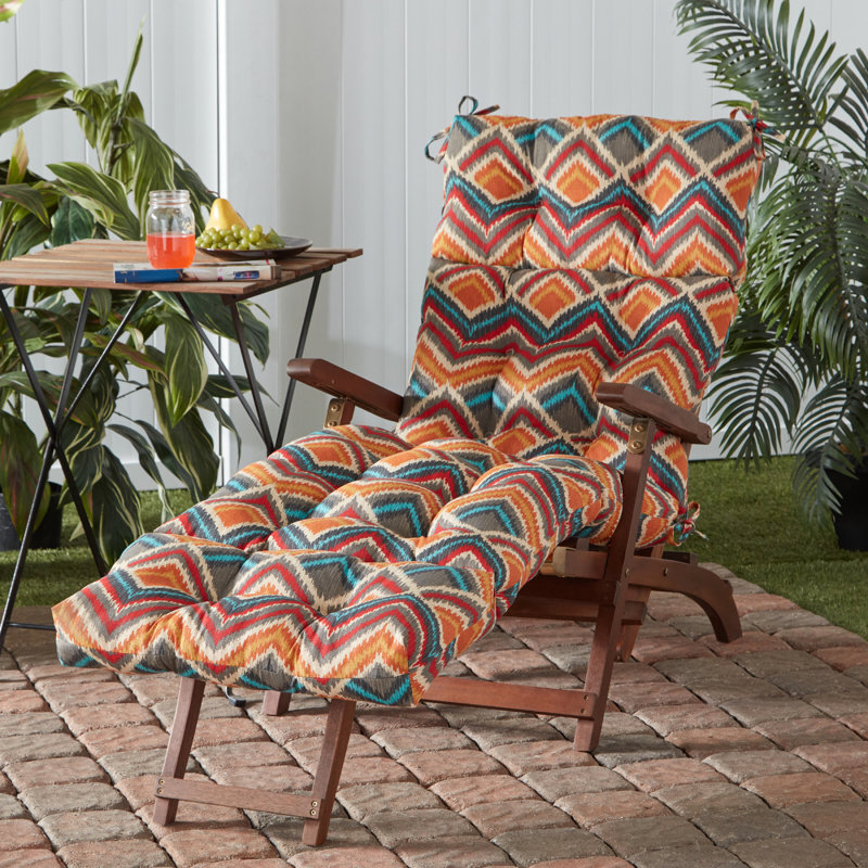 Coussin de chaise longue d'extérieur capitonné Shipton, Surréel