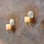 Mirror Wall Mounted Metal Candle Holder For Home 2pcs