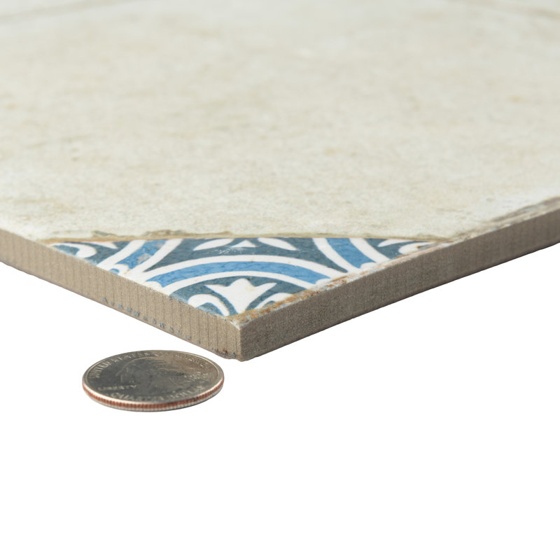 Kings Field 17-3/4 In. X 17-3/4 In. Porcelain Floor And Wall Tile