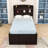 Tienna Twin XL Wooden Platform Bed with LED Headboard, Twin Trundle and Storage Drawers-1135871932