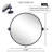 Luecinda Shatterproof Oval Metal Framed Wall Mirror-117167485-117167484