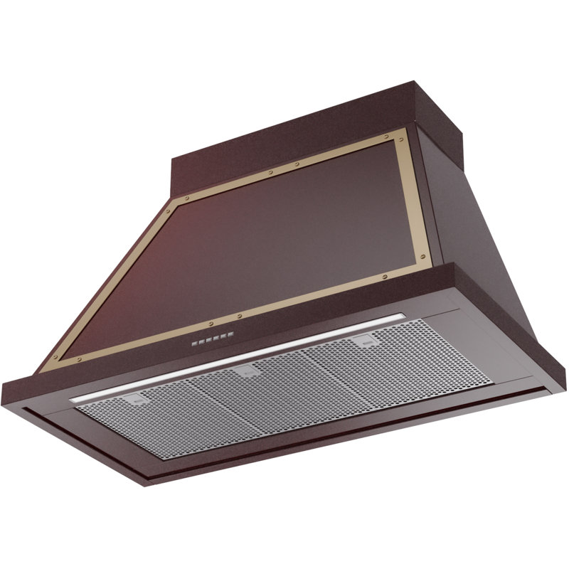 ILVE Nostalgie II Noblesse 40 in Range Hood, Burgundy/Brass