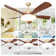 52 In. 5 Blades Smart Indoor Ceiling Fan With 3-colors Led Dimmable Light And Dc Reversible And App/remote Control
