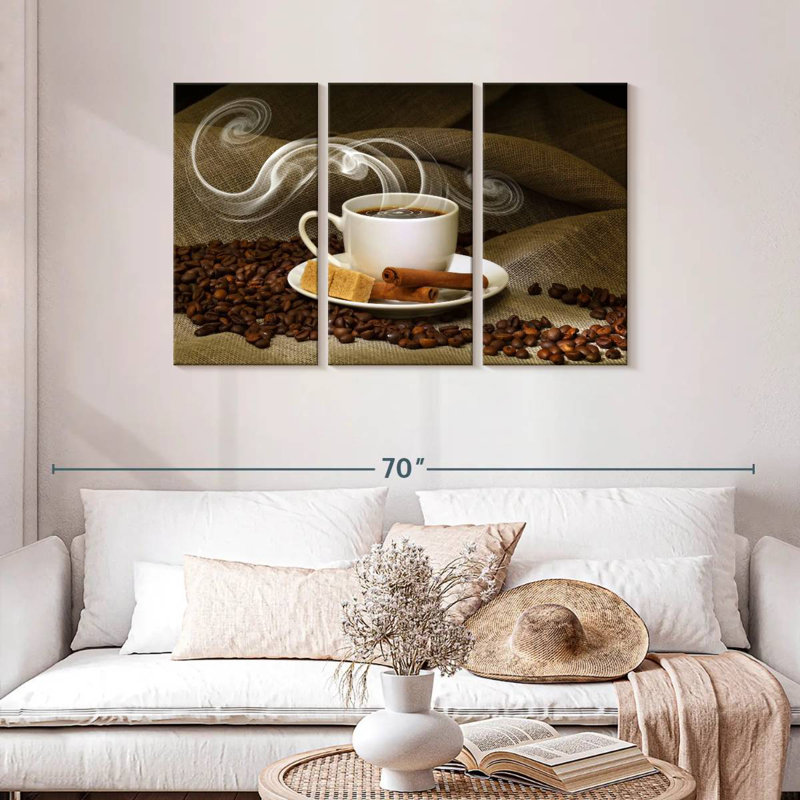 Yarlin Steaming Cinnamon Coffee, 24" H x 38" W